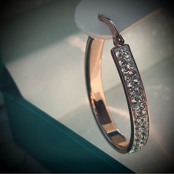 Sofia James — Rose-Gold Toned Hoop Earrings (NIB) - Picture 2 of 7